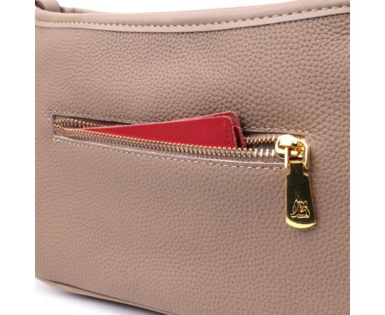 Купить Женская сумка с двумя съемными ручками из натуральной кожи Vintage 22632 Бежева, фото , изображение 9, характеристики, отзывы