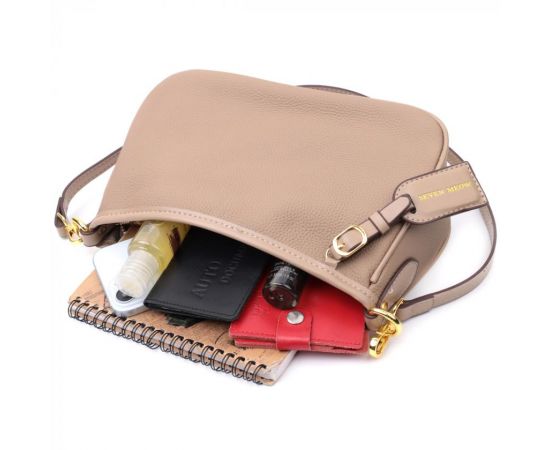 Купить Женская сумка с двумя съемными ручками из натуральной кожи Vintage 22632 Бежева, фото , изображение 10, характеристики, отзывы