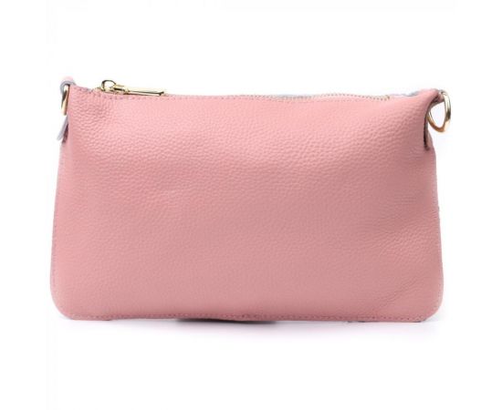 Придбати Красивая женская сумка-клатч с двумя ремнями из натуральной кожи Vintage 22644 Розовая, image , зображення 5, характеристики, відгуки