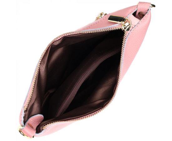 Придбати Красивая женская сумка-клатч с двумя ремнями из натуральной кожи Vintage 22644 Розовая, image , зображення 8, характеристики, відгуки