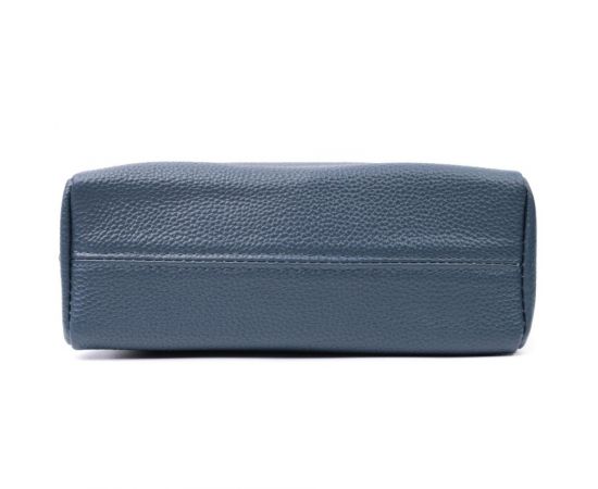 Купить Женская кожаная сумка из стильным бегунком Vintage 22652 Синяя, фото , изображение 6, характеристики, отзывы