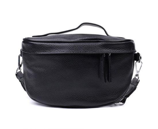 Купить Женская сумка через плечо в классическом цвете из натуральной кожи Vintage 22655 Черный, фото , изображение 7, характеристики, отзывы