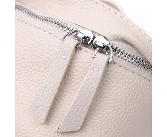 Купить Трендовая женская сумка через плечо в классическом цвете из натуральной кожи Vintage 22656 Белый, фото , изображение 7, характеристики, отзывы