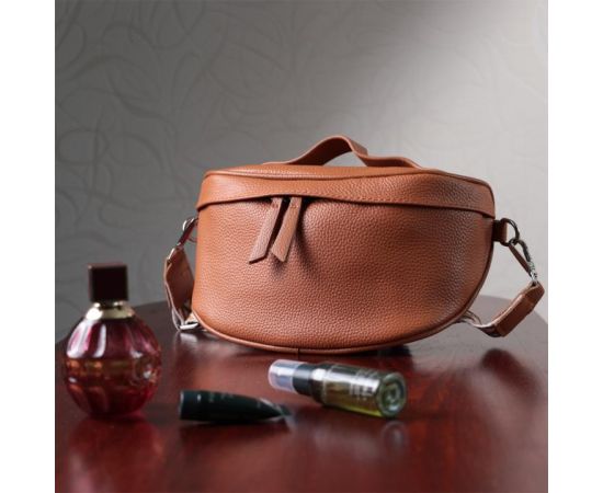 Купить Стильная женская сумка через плечо в классическом цвете из натуральной кожи Vintage 22658 Рыжая, фото , изображение 11, характеристики, отзывы