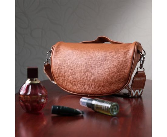 Купить Стильная женская сумка через плечо в классическом цвете из натуральной кожи Vintage 22658 Рыжая, фото , изображение 12, характеристики, отзывы