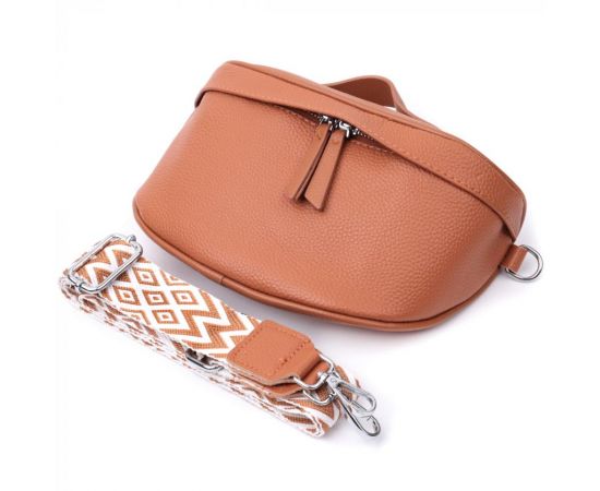 Купить Стильная женская сумка через плечо в классическом цвете из натуральной кожи Vintage 22658 Рыжая, фото , изображение 5, характеристики, отзывы