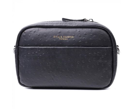 Купить Фактурная сумка для женщин из натуральной кожи Vintage 22659 Черная, фото , изображение 5, характеристики, отзывы