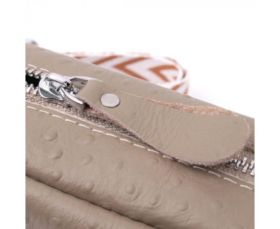 Купить Стильная сумка для женщин из фактурной натуральной кожи Vintage 22662 Бежевая, фото , изображение 8, характеристики, отзывы