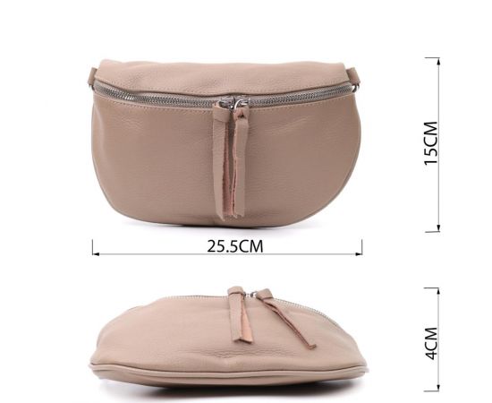 Купить Кожаная женская сумка через плечо с мини кошельком Vintage 22663 Бежевая, фото , изображение 3, характеристики, отзывы