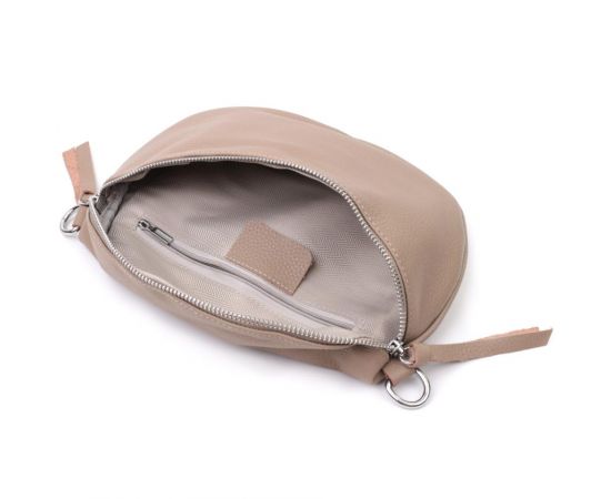 Купить Кожаная женская сумка через плечо с мини кошельком Vintage 22663 Бежевая, фото , изображение 9, характеристики, отзывы