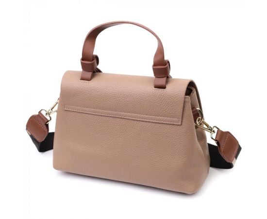 Придбати Деловая сумка для женщин с короткой ручкой из натуральной кожи Vintage 22668 Коричневая, image , зображення 2, характеристики, відгуки