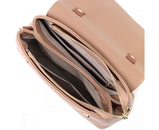 Придбати Деловая сумка для женщин с короткой ручкой из натуральной кожи Vintage 22668 Коричневая, image , зображення 8, характеристики, відгуки