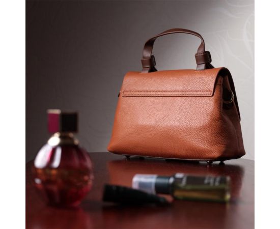 Придбати Элегантная сумка для женщин с короткой ручкой из натуральной кожи Vintage 22669 Рыжая, image , зображення 12, характеристики, відгуки