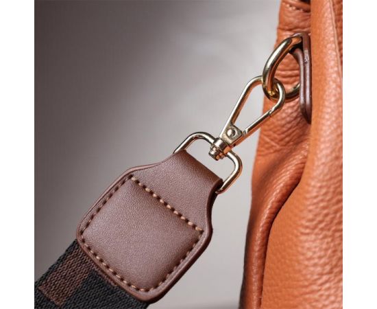 Придбати Элегантная сумка для женщин с короткой ручкой из натуральной кожи Vintage 22669 Рыжая, image , зображення 13, характеристики, відгуки