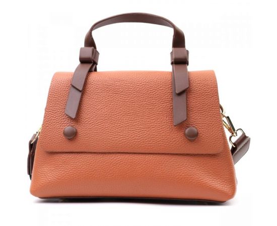 Придбати Элегантная сумка для женщин с короткой ручкой из натуральной кожи Vintage 22669 Рыжая, image , зображення 5, характеристики, відгуки