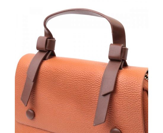 Придбати Элегантная сумка для женщин с короткой ручкой из натуральной кожи Vintage 22669 Рыжая, image , зображення 8, характеристики, відгуки