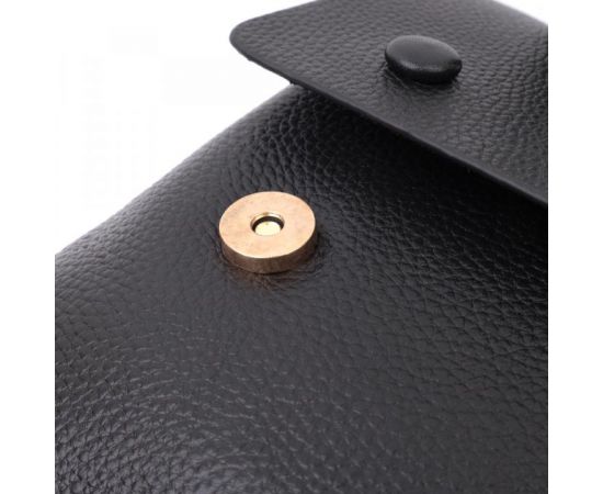 Купить Люксовая сумка для женщин с короткой ручкой из натуральной кожи Vintage 22670 Черная, фото , изображение 8, характеристики, отзывы