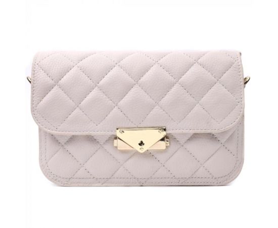 Купить Утонченная женская сумка с оригинальной защелкой из натуральной кожи Vintage 22672 Белая, фото , изображение 7, характеристики, отзывы