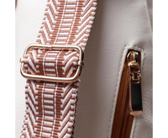 Купить Топовая слинг сумка для женщин из экокожи Vintage 22746 Белый, фото , изображение 11, характеристики, отзывы