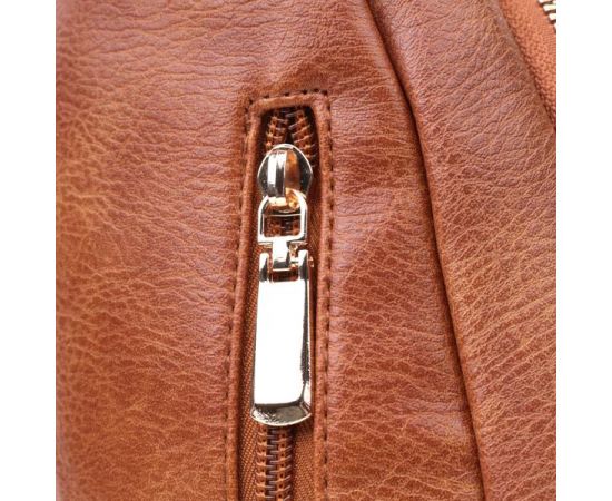 Купить Интересная слинг сумка для женщин из экокожи Vintage 22749 Рыжий, фото , изображение 5, характеристики, отзывы