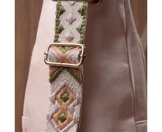 Купить Женская слинг сумка через плечо из экокожи Vintage 22750 Розовый, фото , изображение 11, характеристики, отзывы