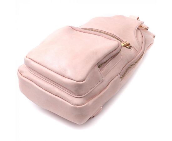 Купить Женская слинг сумка через плечо из экокожи Vintage 22750 Розовый, фото , изображение 5, характеристики, отзывы