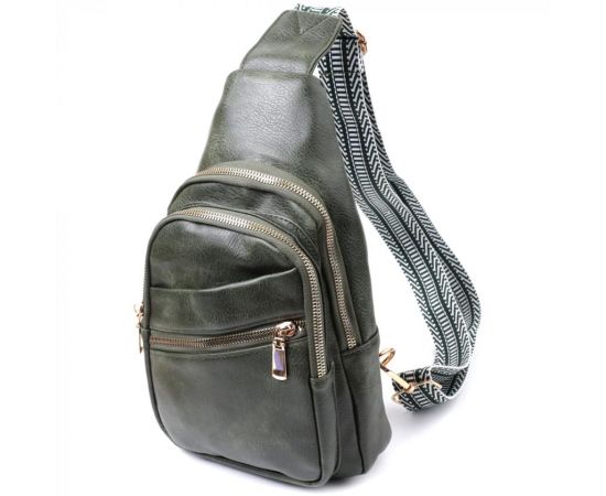 Купить Удобная женская сумка с одной лямкой через плечо из экокожи Vintage 22756 Зеленый, фото , характеристики, отзывы