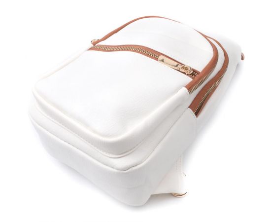 Купить Стильная женская сумка с одной лямкой через плечо из экокожи Vintage 22757 Белый, фото , изображение 6, характеристики, отзывы