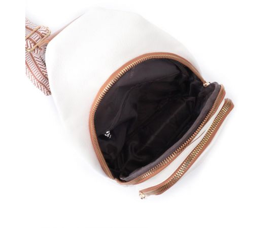 Купить Стильная женская сумка с одной лямкой через плечо из экокожи Vintage 22757 Белый, фото , изображение 7, характеристики, отзывы