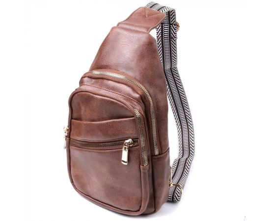 Купить Модная женская сумка с одной лямкой через плечо из экокожи Vintage 22760 Коричневый, фото , характеристики, отзывы