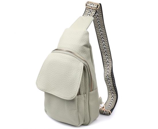 Купить Великолепная женская сумка с одной лямкой через плечо из крупнозернистой экокожи Vintage 22765 Фисташковый, фото , характеристики, отзывы