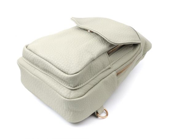 Купить Великолепная женская сумка с одной лямкой через плечо из крупнозернистой экокожи Vintage 22765 Фисташковый, фото , изображение 6, характеристики, отзывы