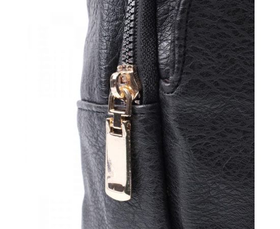 Купить Сумка для женщин через плечо из экокожи с акцентом на текстильную лямку Vintage 22781 Черный, фото , изображение 6, характеристики, отзывы