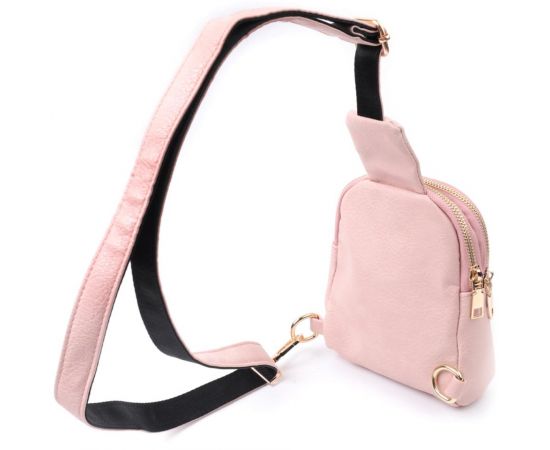 Купить Маленькая женская сумка через плечо из экокожи Vintage 22782 Розовый, фото , изображение 2, характеристики, отзывы