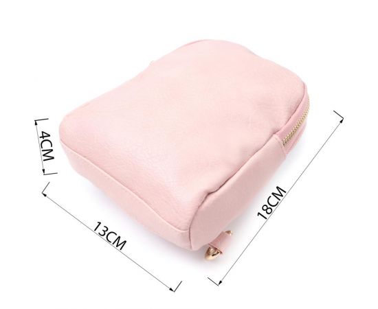 Купить Маленькая женская сумка через плечо из экокожи Vintage 22782 Розовый, фото , изображение 3, характеристики, отзывы