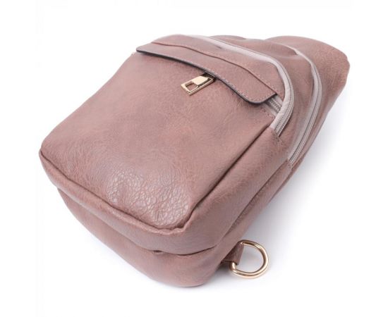 Купить Стильная женская сумка через плечо с отверстием для наушников из экокожи Vintage 22786 Коричневый, фото , изображение 6, характеристики, отзывы