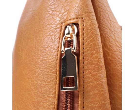 Купить Яркая женская сумка через плечо с отверстием для наушников из экокожи Vintage 22788 Желтый, фото , изображение 5, характеристики, отзывы