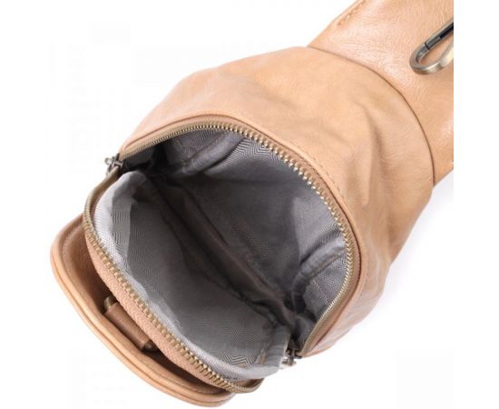 Купить Сумка через плечо для женщин из экокожи Vintage 22790 Светло-коричневый, фото , изображение 7, характеристики, отзывы