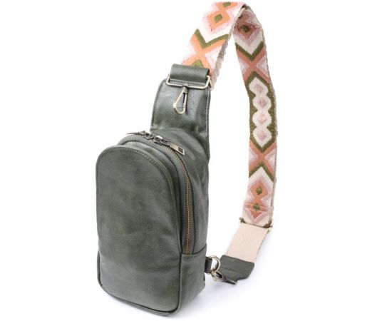 Купить Красивая сумка через плечо в модном цвете из экокожи Vintage 22791 Зеленый, фото , характеристики, отзывы