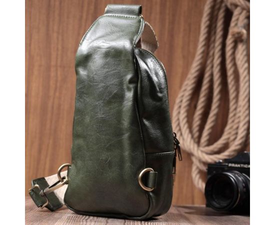 Купить Красивая сумка через плечо в модном цвете из экокожи Vintage 22791 Зеленый, фото , изображение 9, характеристики, отзывы