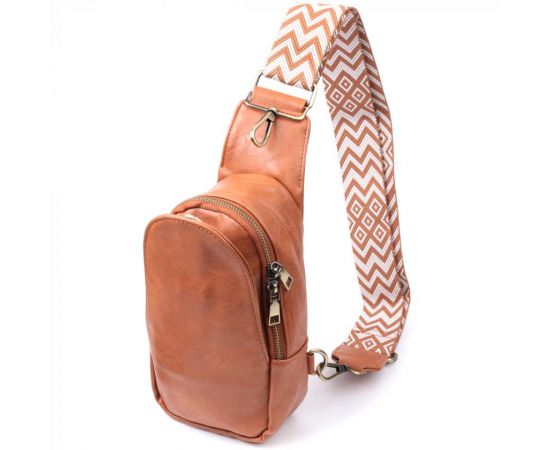 Купить Интересная сумка через плечо в модном цвете из экокожи Vintage 22793 Рыжий, фото , характеристики, отзывы