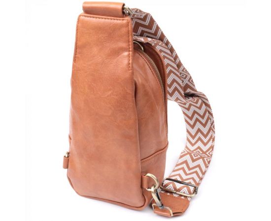 Купить Интересная сумка через плечо в модном цвете из экокожи Vintage 22793 Рыжий, фото , изображение 2, характеристики, отзывы