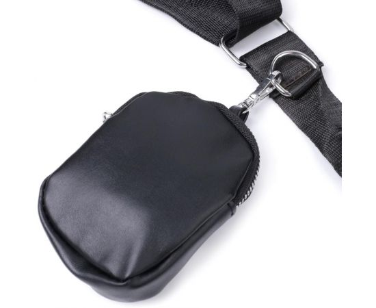 Придбати Удобная женская сумка кросс-боди с монетницей из экокожи Vintage 22796 Черный, image , зображення 5, характеристики, відгуки