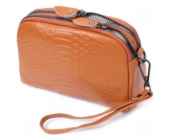 Купить Небольшая сумка для женщин на два отделения из натуральной кожи Vintage 22800 Рыжий, фото , характеристики, отзывы