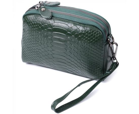 Купить Женская компактная сумка на два отделения из натуральной кожи Vintage 22802 Зеленый, фото , характеристики, отзывы