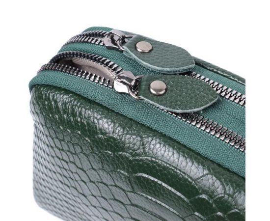 Купить Женская компактная сумка на два отделения из натуральной кожи Vintage 22802 Зеленый, фото , изображение 7, характеристики, отзывы