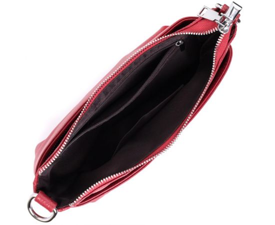 Купить Женская сумка среднего размера на три отделения из натуральной кожи Vintage 22803 Красный, фото , изображение 8, характеристики, отзывы