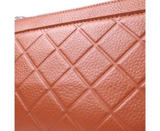 Купить Сумка для женщин среднего размера на три отделения из натуральной кожи Vintage 22804 Рыжий, фото , изображение 6, характеристики, отзывы