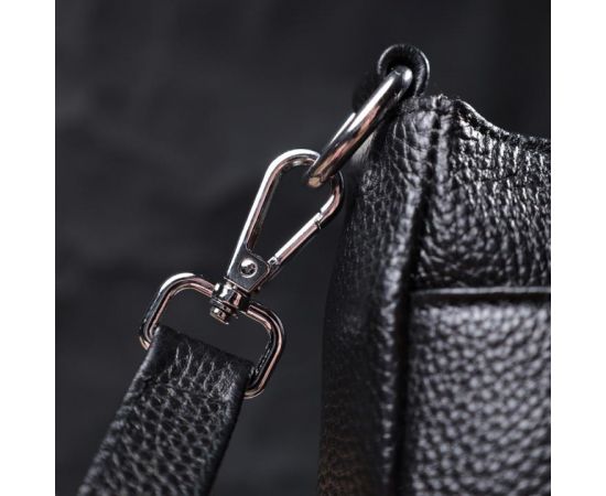 Купить Элегантная сумка для женщин на три отделения из натуральной кожи Vintage 22805 Черный, фото , изображение 15, характеристики, отзывы