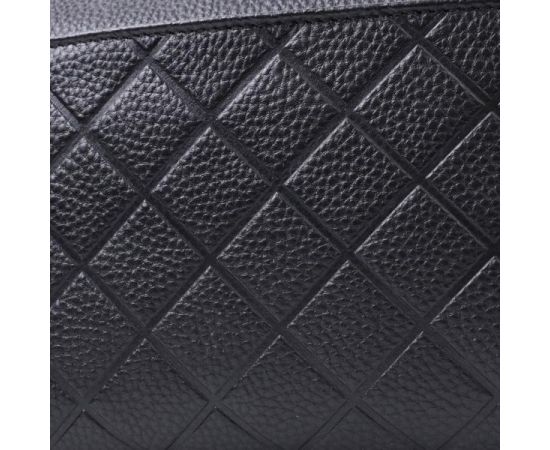 Купить Элегантная сумка для женщин на три отделения из натуральной кожи Vintage 22805 Черный, фото , изображение 10, характеристики, отзывы